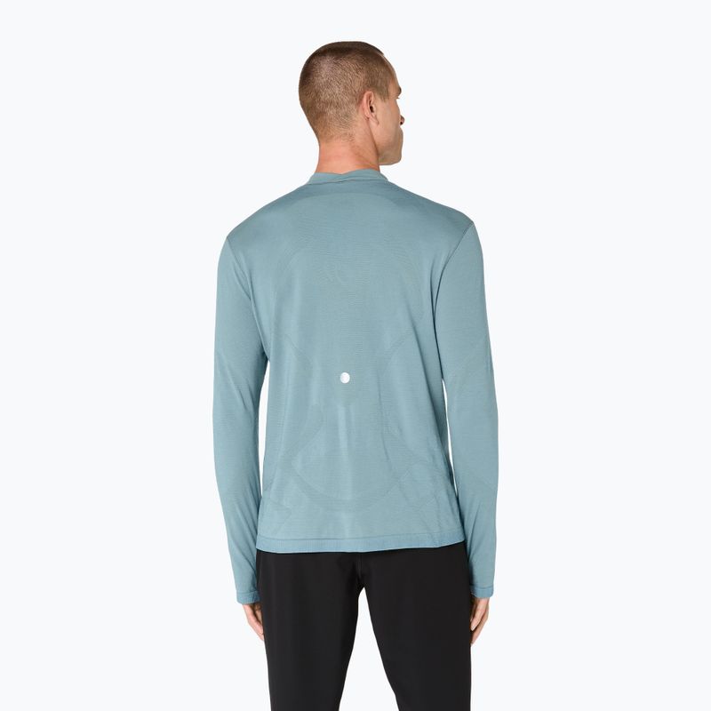 Vyriškas termoaktyvus džemperis ASICS Road Winter Seamless Top foggy teal 4