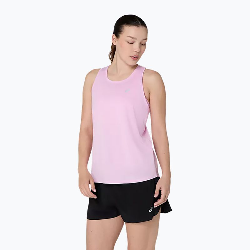 Moteriški bėgimo marškinėliai ASICS Core Ss Top hazy lilac 3