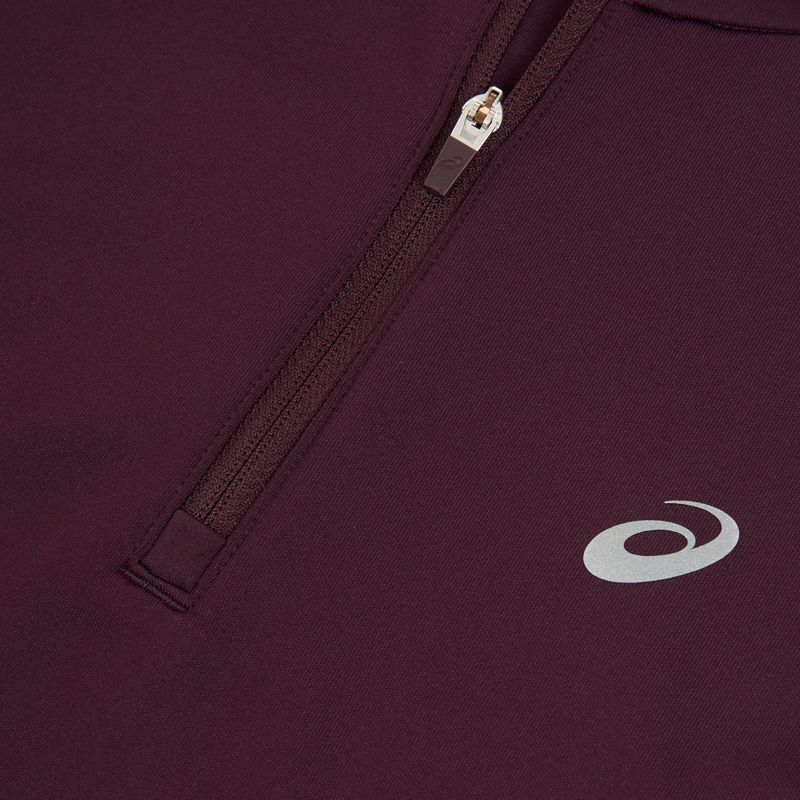 Moteriški bėgimo marškinėliai su ilgomis rankovėmis  ASICS Core 1/2 Zip Winter Top dark aubergine 3
