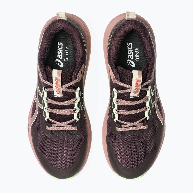 Moteriški bėgimo batai Asics Trabuco Terra 3 Dark Aubergine/Illuminate Yellow 4