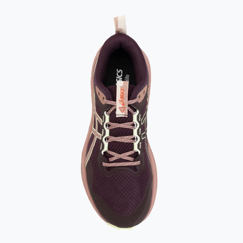 Moteriški bėgimo batai Asics Trabuco Terra 3 Dark Aubergine/Illuminate Yellow 5