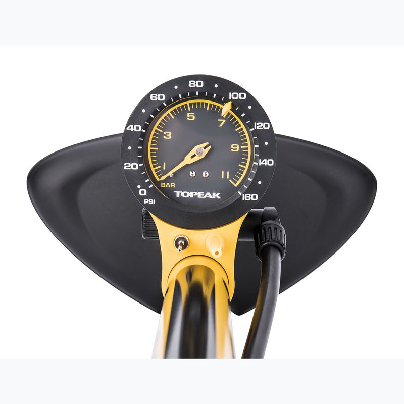 Topeak JoeBlow Sport III dviračių pompa geltonos spalvos T-TJB-S6 2