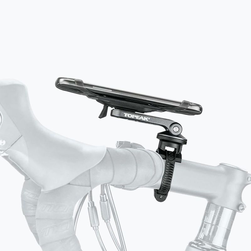 Topeak Omni Ridecase Dx juodas T-TT9850B dviračių telefono laikiklis 3