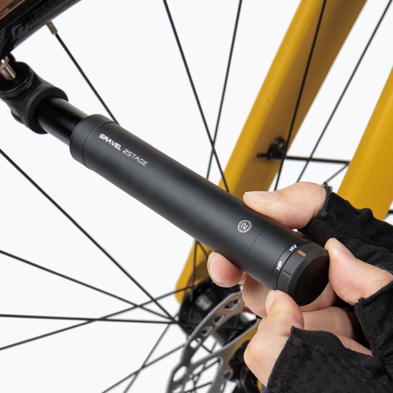 Topeak Gravel 2Stage dviračių pompa juoda T-TGV-2STG 2