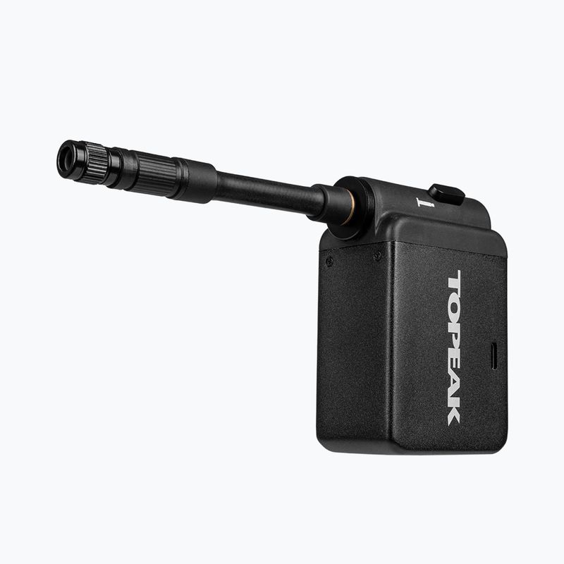 "Topeak E-Booster" skaitmeninė 7,4 V/600 mAh 120 psi dviračių pompa pilka 2
