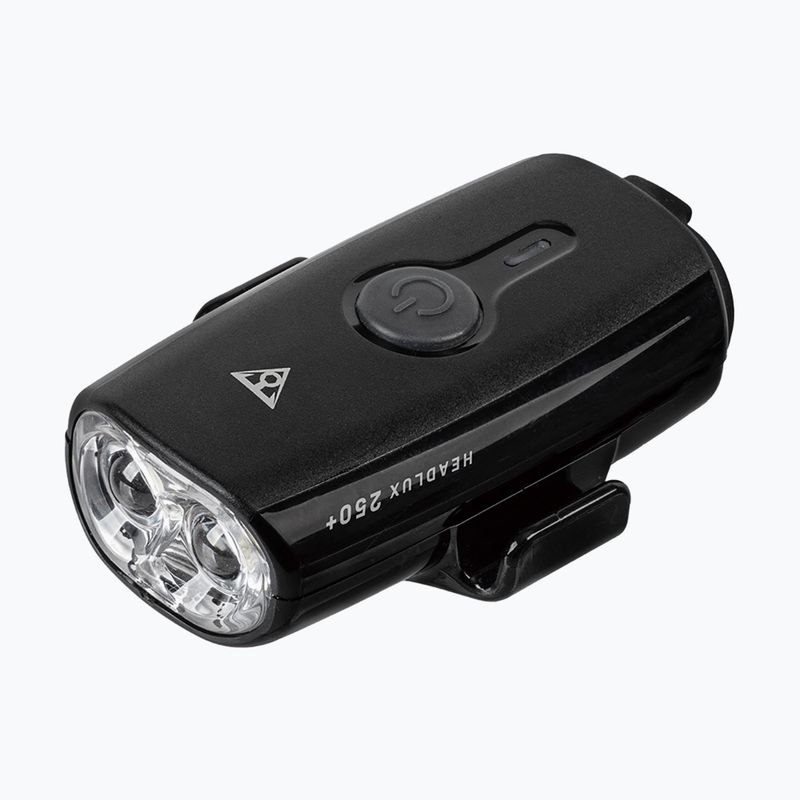 "Topeak HeadLux 250+" priekinis dviračio žibintas juodas