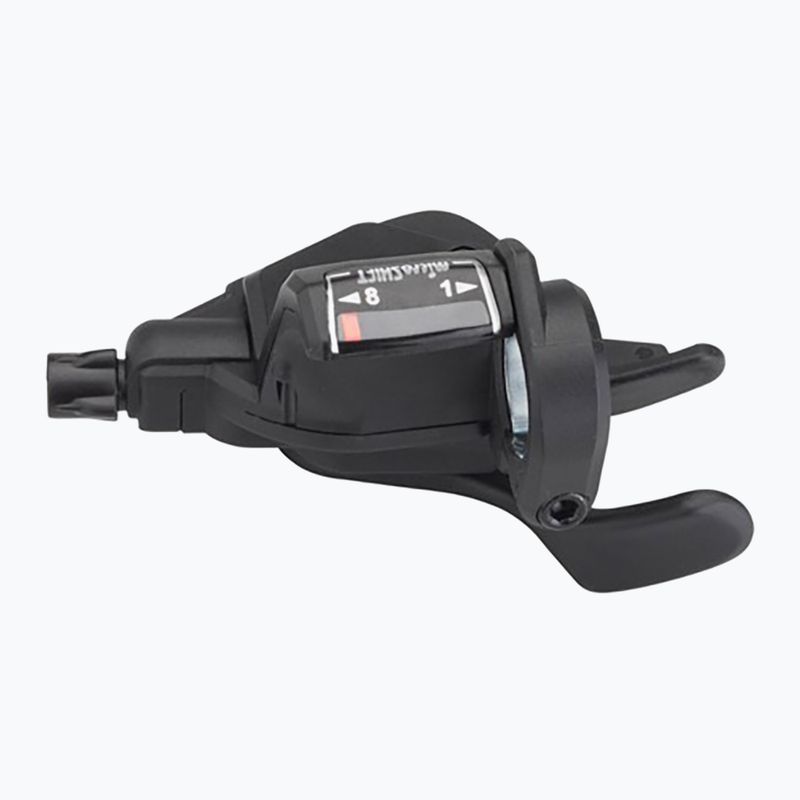 Dešinioji + kairioji pavarų perjungimo svirtis su optiniu indikatoriumi microSHIFT Mezzo TS39 2x8 Thumb Tap 2