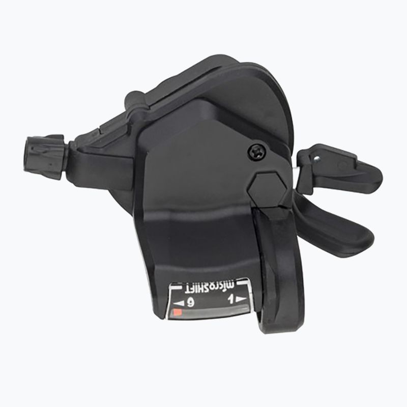 Dešinioji + kairioji pavarų perjungimo svirtis su optiniu indikatoriumi microSHIFT TS39 2x9 Thumb Tap 2