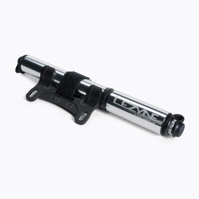 Lezyne GRIP DRIVE HP S ABS FLEX 120psi dviračių siurblys, juodas LZN-1-MP-GRIPHP-V1S04