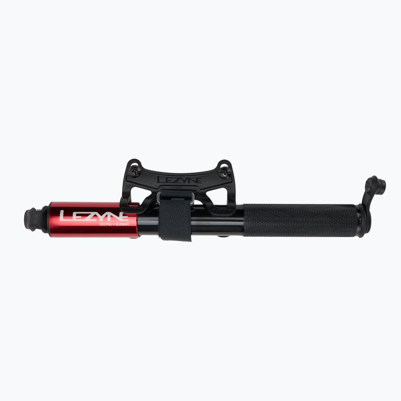 Dviračio pompa Lezyne Grip Drive HP M ABS FLEX 120psi red 2