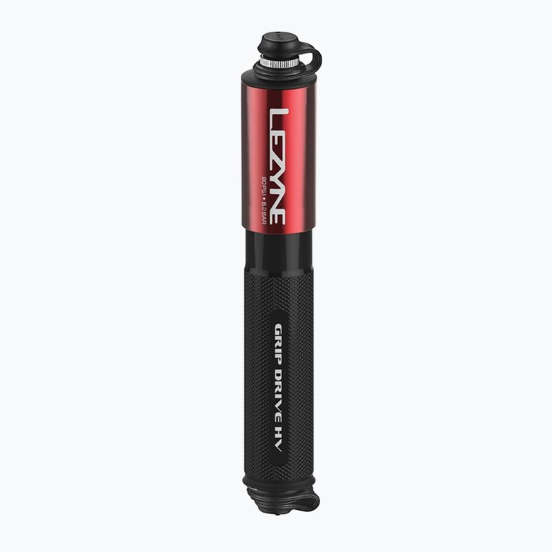 Dviračio pompa Lezyne Grip Drive HV S ABS FLEX 90psi red