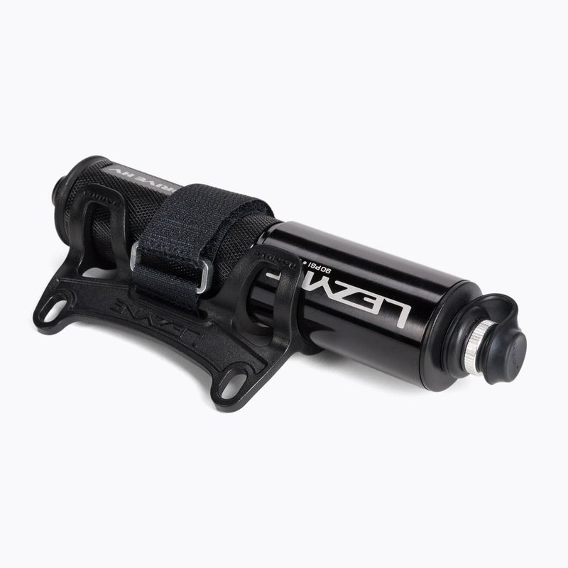 Lezyne POCKET DRIVE HV ABS FLEX HOSE 90psi dviračių pompa trumpa juoda LZN-1-MP-PKDRHV-V104
