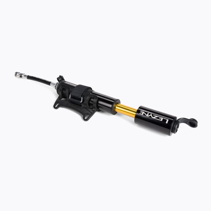 Lezyne POCKET DRIVE HV ABS FLEX HOSE 90psi dviračių pompa trumpa juoda LZN-1-MP-PKDRHV-V104 2