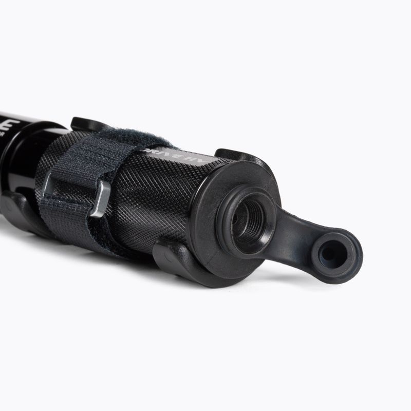 Lezyne POCKET DRIVE HV ABS FLEX HOSE 90psi dviračių pompa trumpa juoda LZN-1-MP-PKDRHV-V104 4