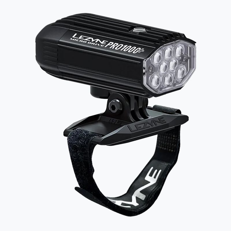 Priekinis dviračio žibintas Lezyne Micro Drive Pro 1000+ satin black