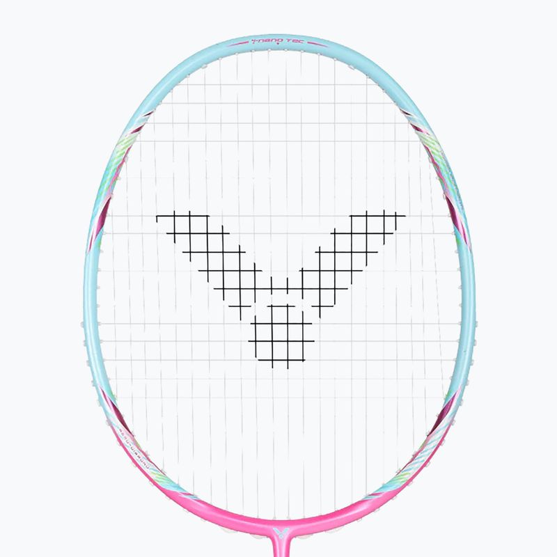 Badmintono raketė VICTOR DriveX 6SP QM fluorescent rose-red/light blue 2