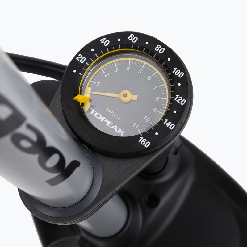 Topeak Joe Blow Max Hp sidabrinė dviračių grindų pompa T-TJB-M2S 3