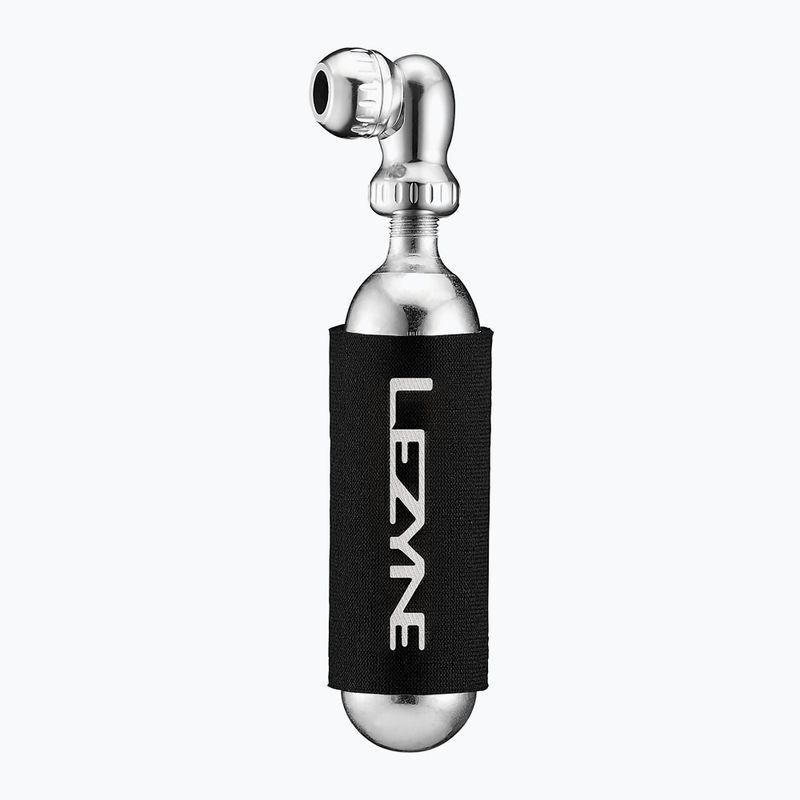 Dviračio pompa Lezyne Twin Speed Drive CO2 + 1x kasetė 16g gloss silver