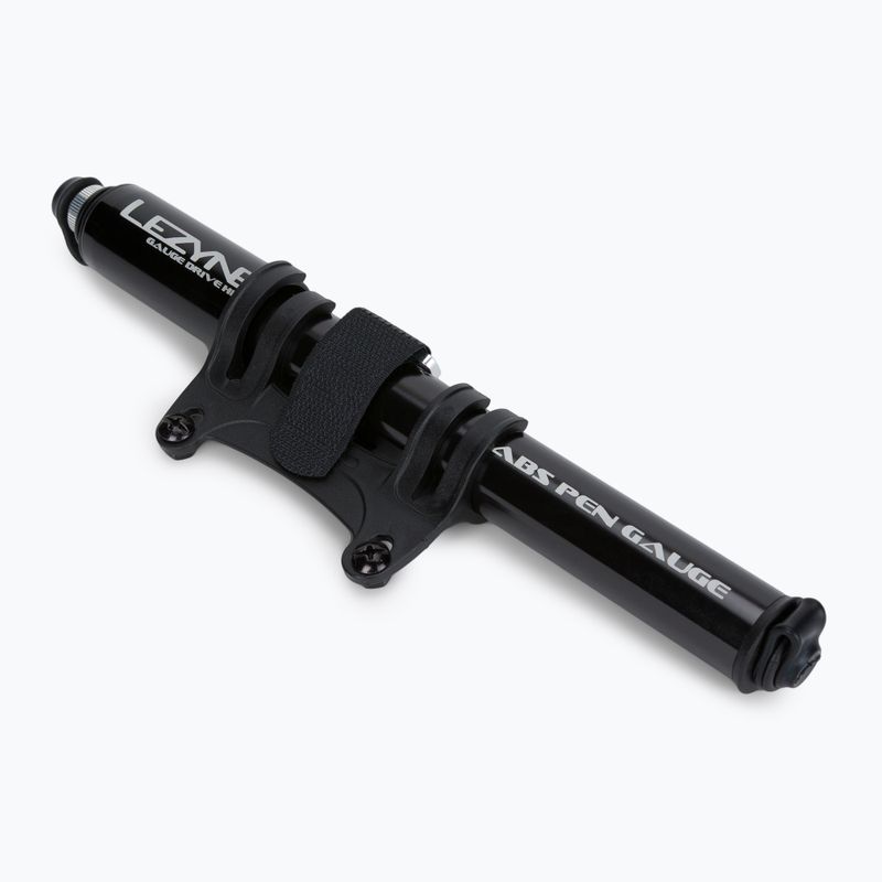 Lezyne GAUGE DRIVE HP M ABS 120psi dviračių siurblys su manometru, juodas LZN-1-MP-GDHP-V1M04