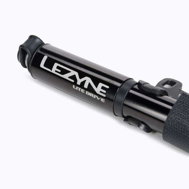 Lezyne LITE DRIVE HP S ABS 160psi dviračių siurblys juodas LZN-1-MP-LTDR-V1S04 3