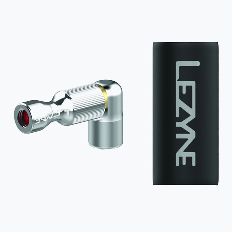 Dviračio pompa Lezyne Trigger Drive Co2 Head Only gloss silver