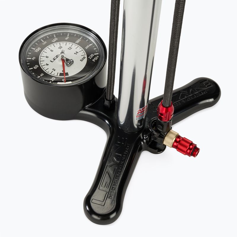 Dviračio pompa Lezyne CNC Floor Drive 3.5 gloss silver 2