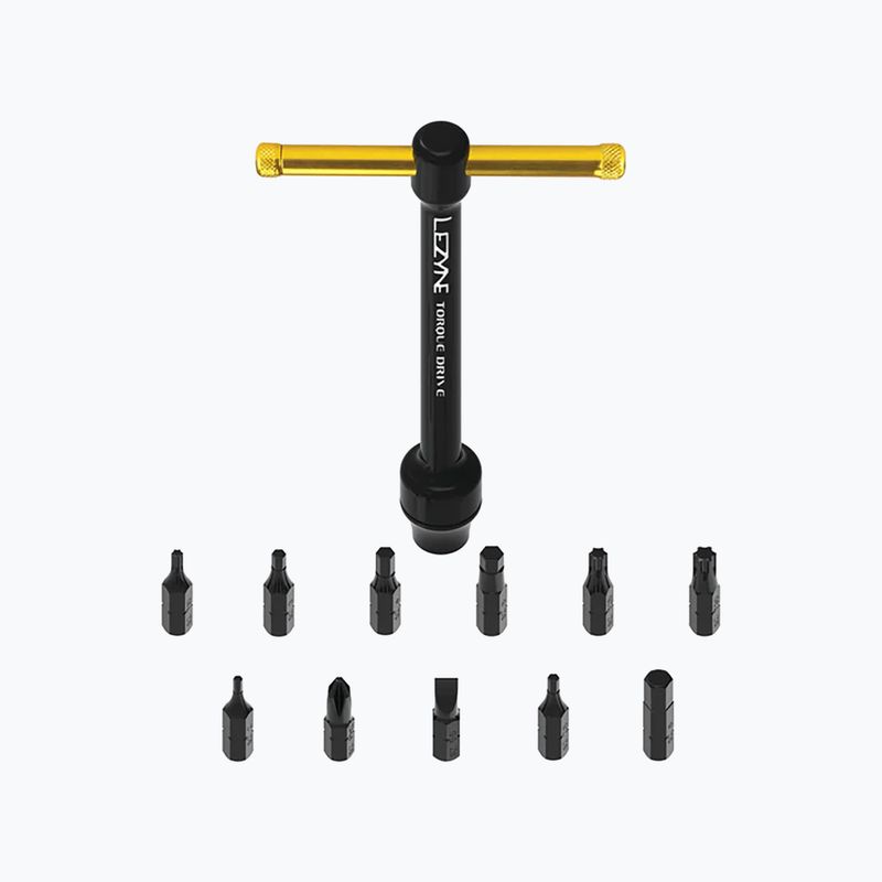 Lezyne Torque Drive dinamometrinis veržliaraktis juodai auksinis 1-MT-TTDR-V104T12 3