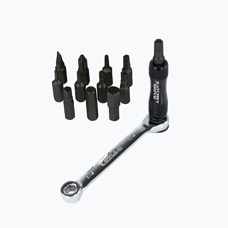 Lezyne reketų rinkinys su dviračių raktais, juodas 1-MT-RTDR-V106