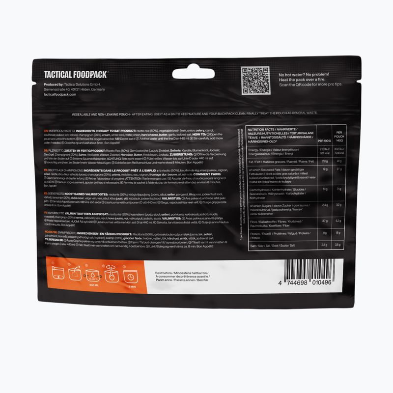 Liofilizuotas maistas "Tactical Foodpack" Grybų rizotas 580 g 3