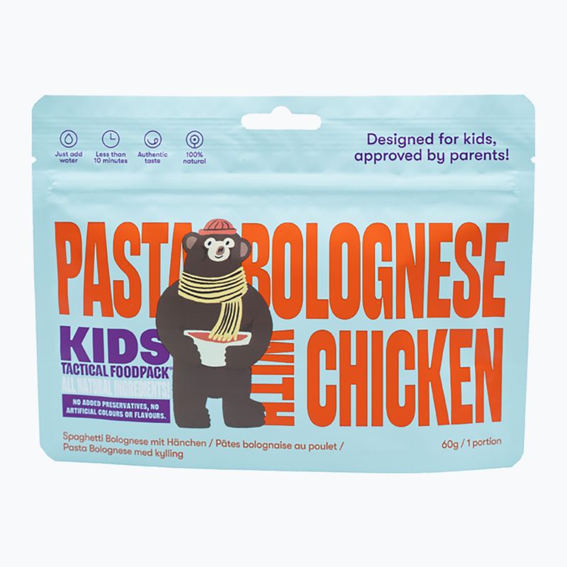Liofilizuotas maistas Tactical Foodpack Kids Pasta Bolognese with Chicken 200 g