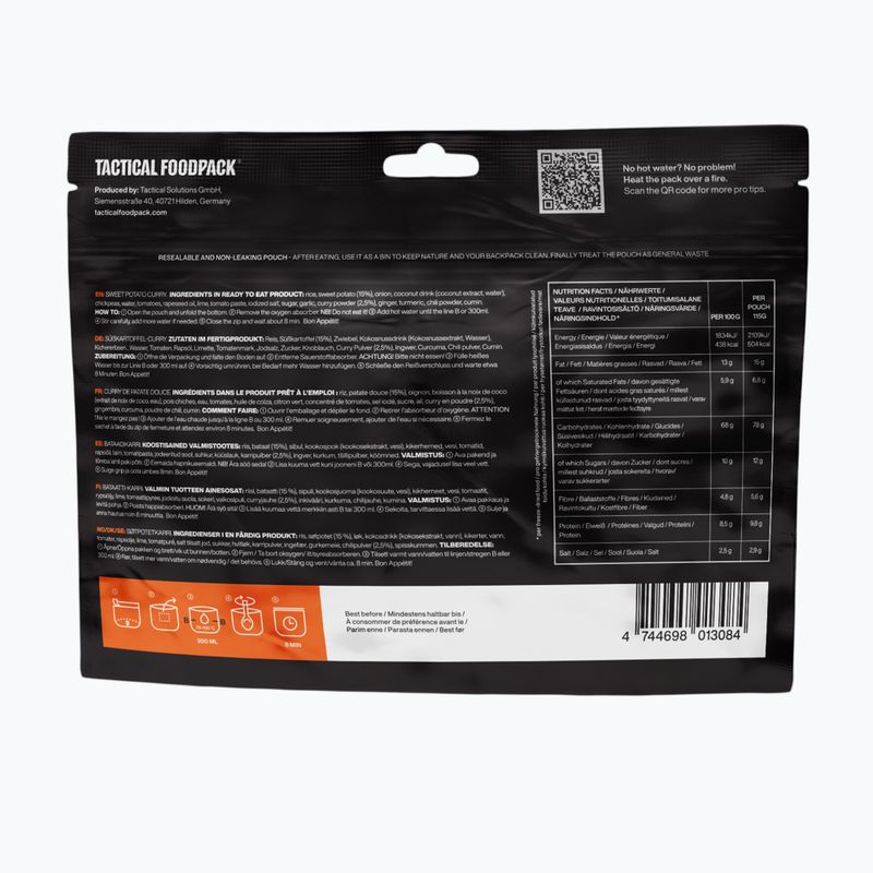 Liofilizuotas maistas Tactical Foodpack Sweet Potato Curry Vege 415 g 3