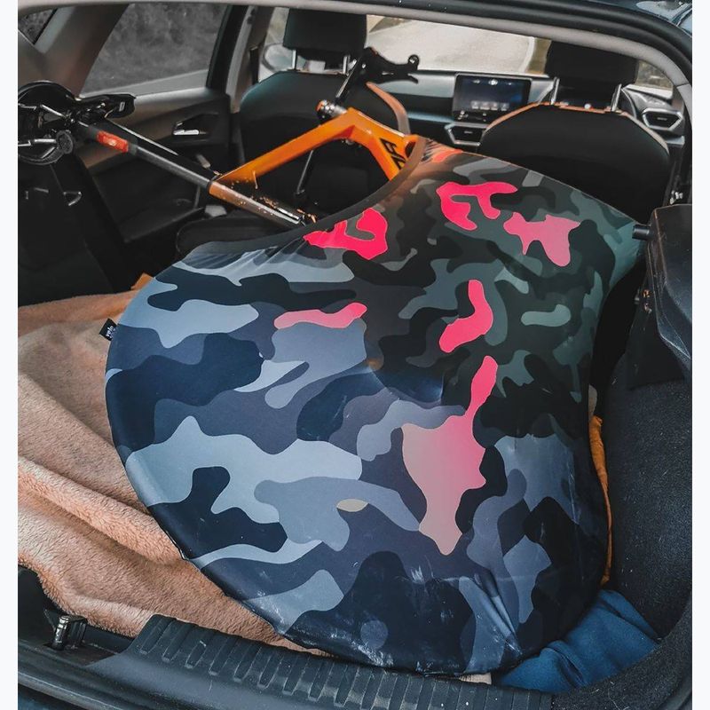 Dviračio ratų užvalkalas VELOSOCK Black Pink 4
