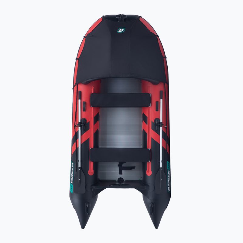Ketruvietė pripučiama valtis Gladiator C330 AD red/black 2
