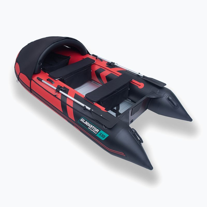 Ketruvietė pripučiama valtis Gladiator C330 AD red/black 6