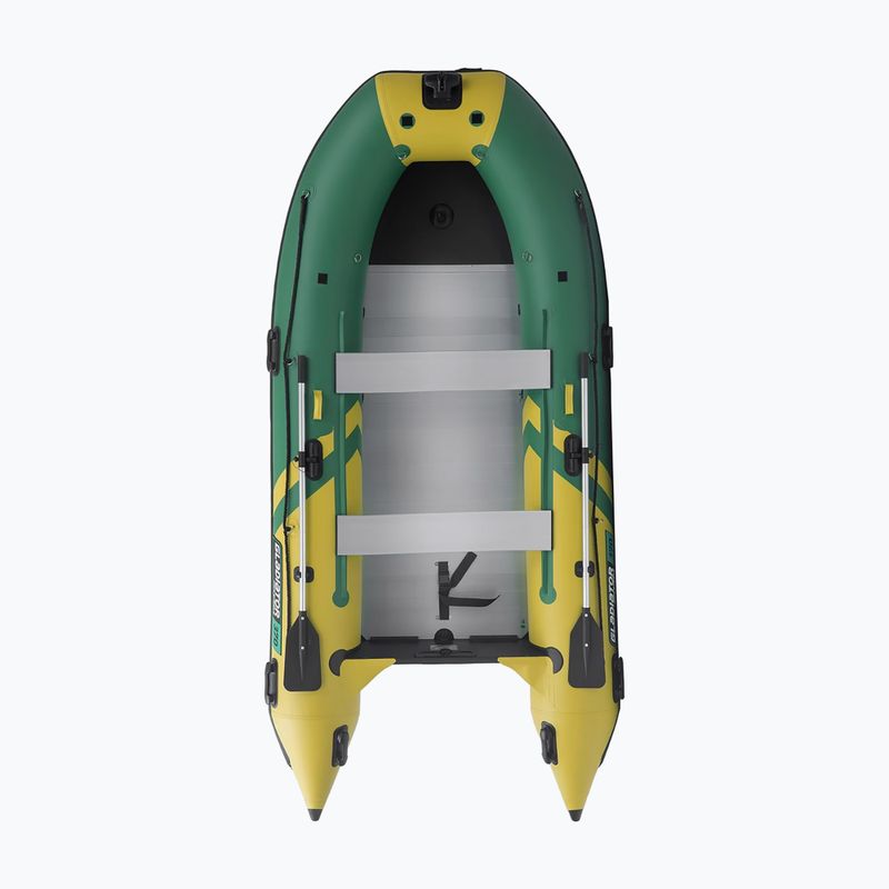Penkiavietė pripučiama valtis Gladiator C370 AL green/yellow