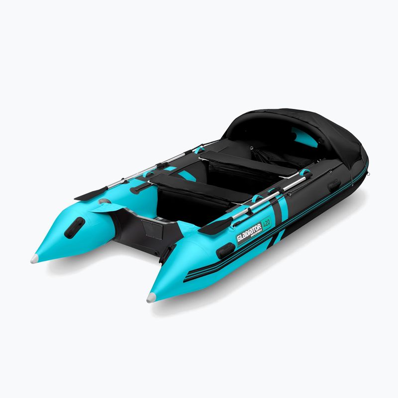 Septynviečių pontonas Gladiator C420 AL black/turquoise 5