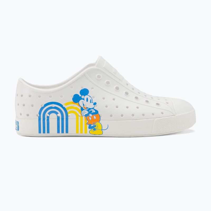 Native Jefferson Print Disney Jr vaikiški sportiniai bateliai shell white/shell white/positive mickey 2