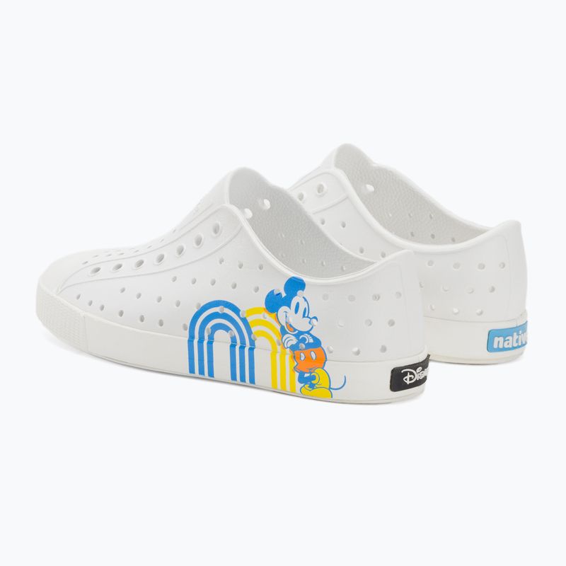 Native Jefferson Print Disney Jr vaikiški sportiniai bateliai shell white/shell white/positive mickey 3