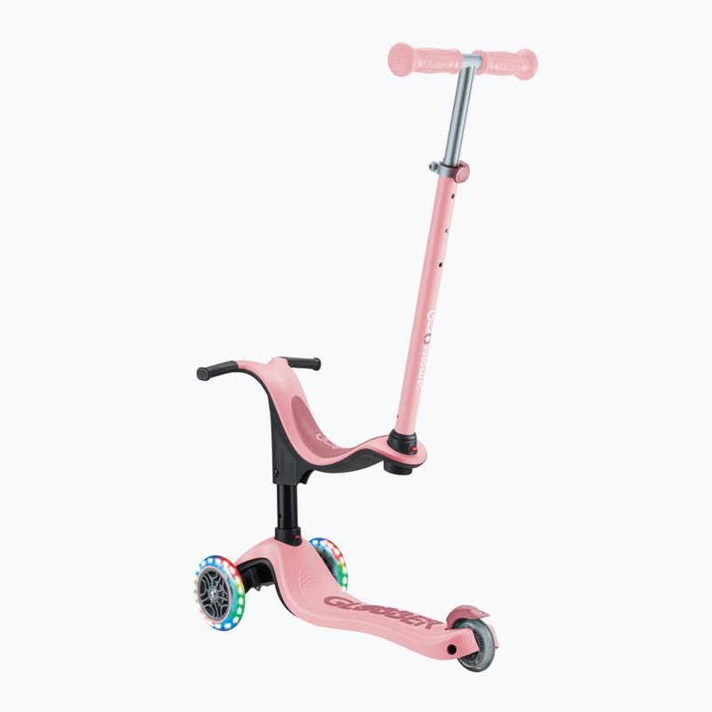 Vaikiškas triratis paspirtukas Globber Go.Up Deluxe Lights deep pink 4