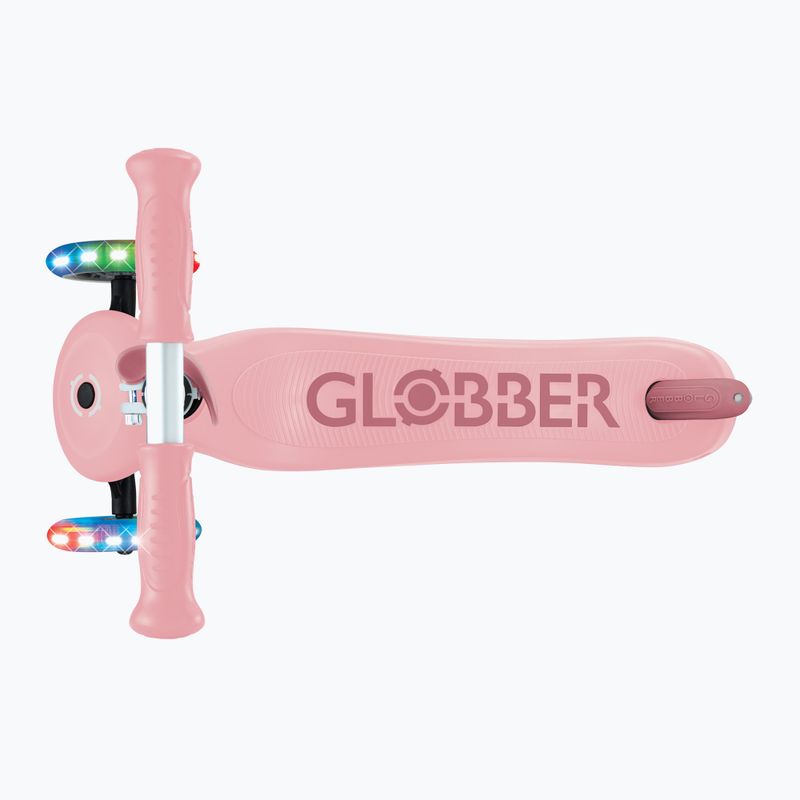 Vaikiškas triratis paspirtukas Globber Go.Up Deluxe Lights deep pink 13