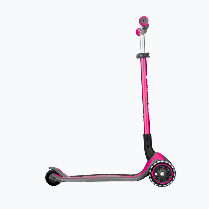 Vaikiškas triratis paspirtukas Globber Master Lights deep pink 2
