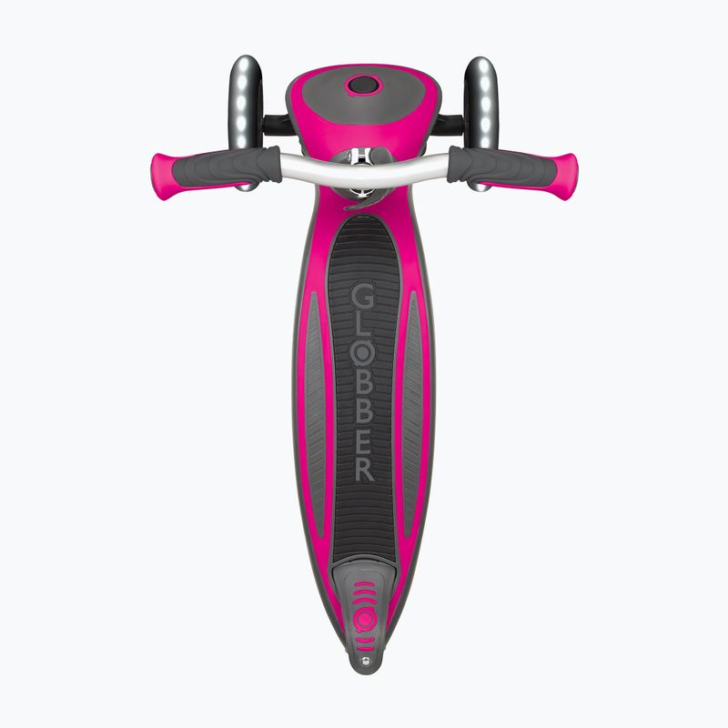 Vaikiškas triratis paspirtukas Globber Master Lights deep pink 3