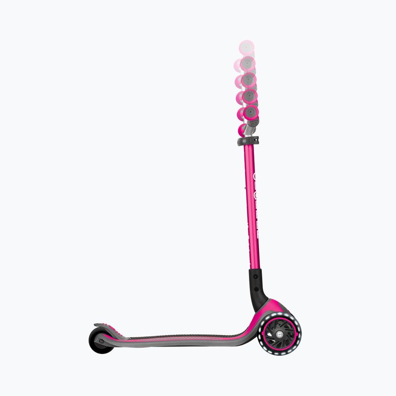 Vaikiškas triratis paspirtukas Globber Master Lights deep pink 6