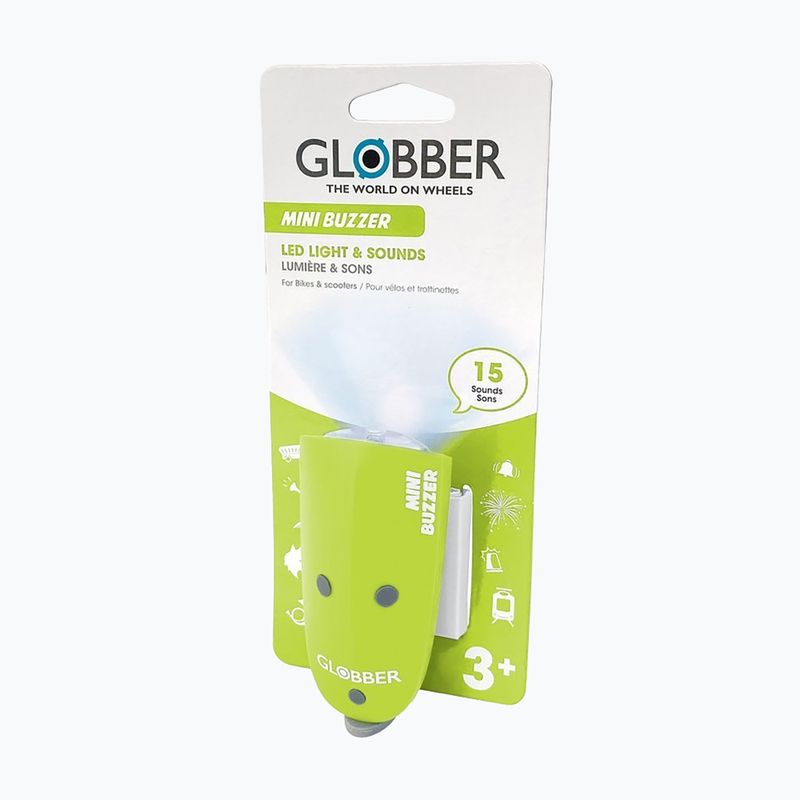 Lemputė su garso signalu Globber Mini Buzzer lime green 2