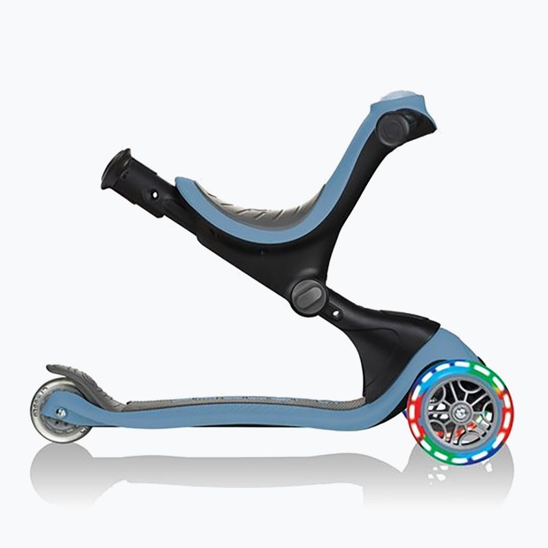 Vaikiškas triratis paspirtukas Globber Go.Up Deluxe Lights ash blue 5