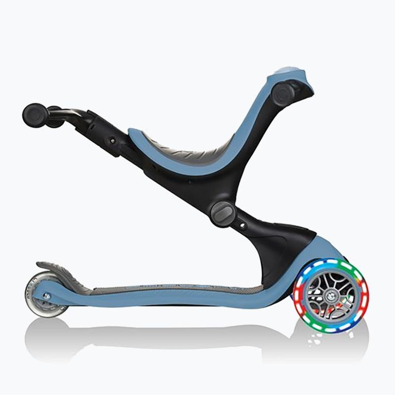 Vaikiškas triratis paspirtukas Globber Go.Up Deluxe Lights ash blue 7