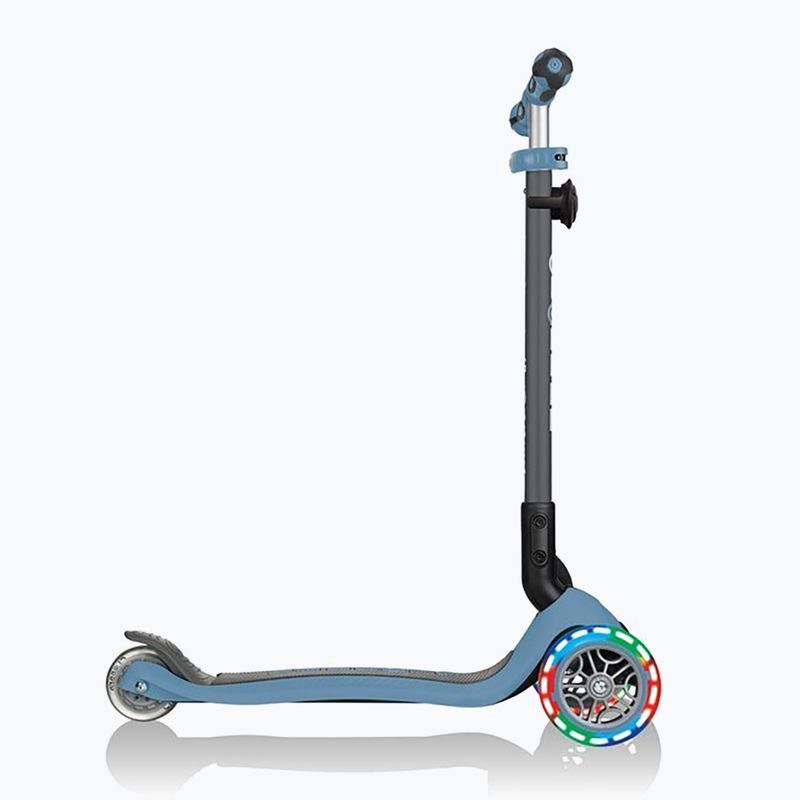 Vaikiškas triratis paspirtukas Globber Go.Up Deluxe Lights ash blue 14