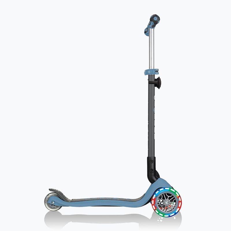 Vaikiškas triratis paspirtukas Globber Go.Up Deluxe Lights ash blue 15