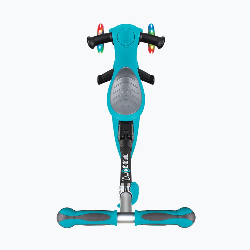 Vaikiškas triratis paspirtukas Globber Go.Up Deluxe Lights teal 4