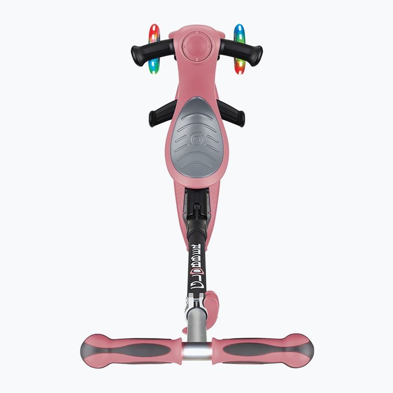 Vaikiškas triratis paspirtukas Globber Go.Up Deluxe Lights deep pastel pink 3